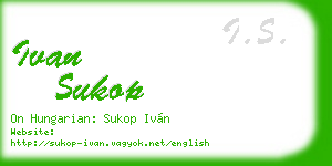 ivan sukop business card